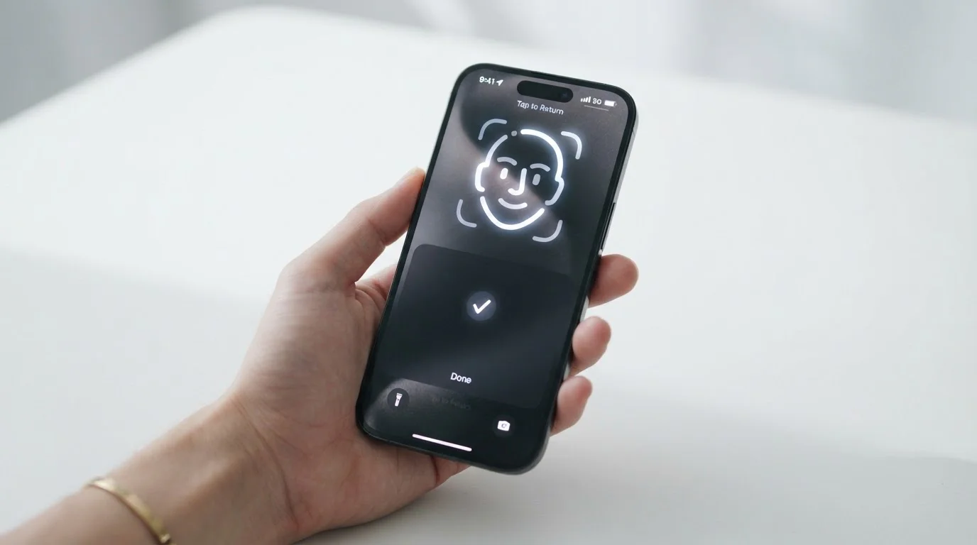 iPhone s Face ID ověřením Apple Pay platby v casinu