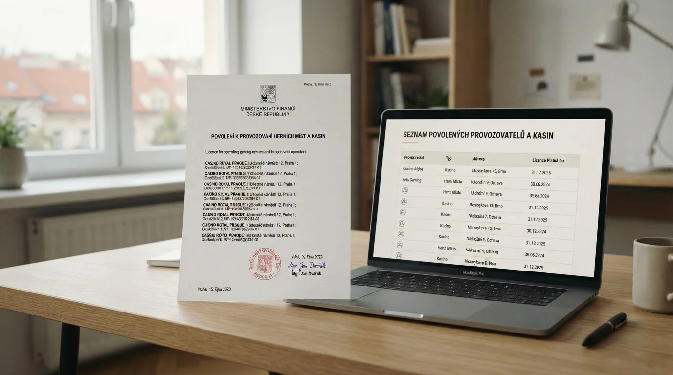 České kasino musí mít platnou licenci MFČR podle zákona o hazardních hrách