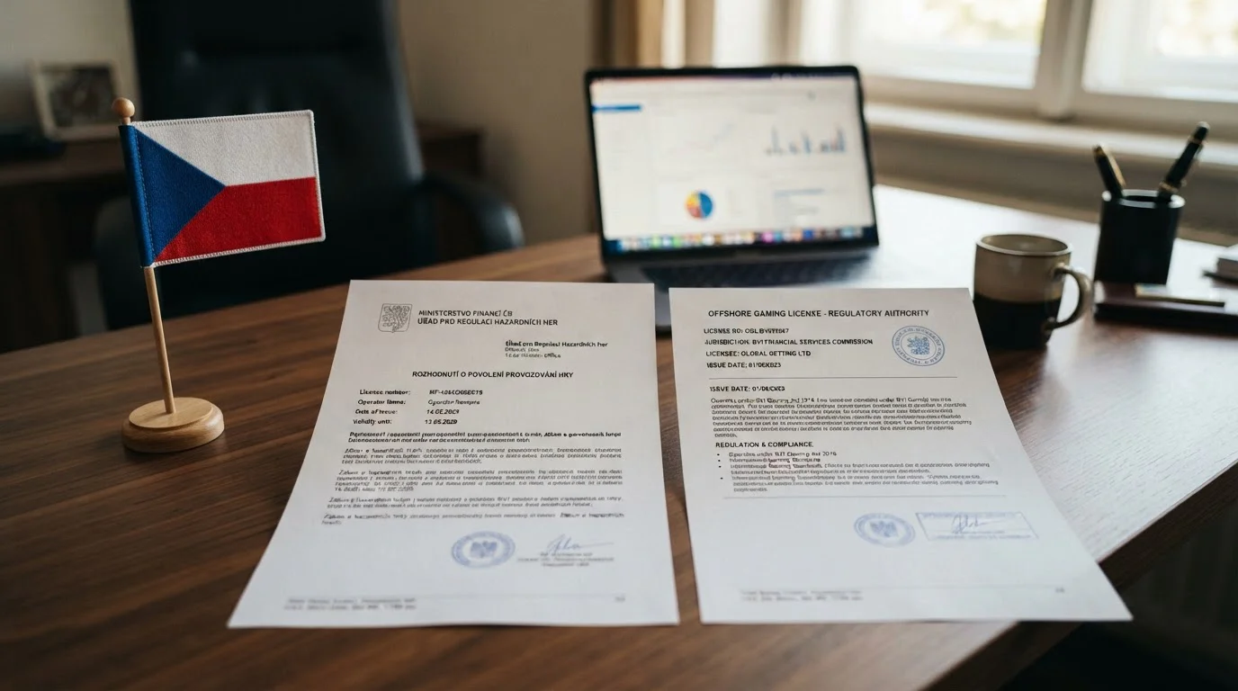 Rozdíly mezi českou licencí MFČR a offshore licencemi
