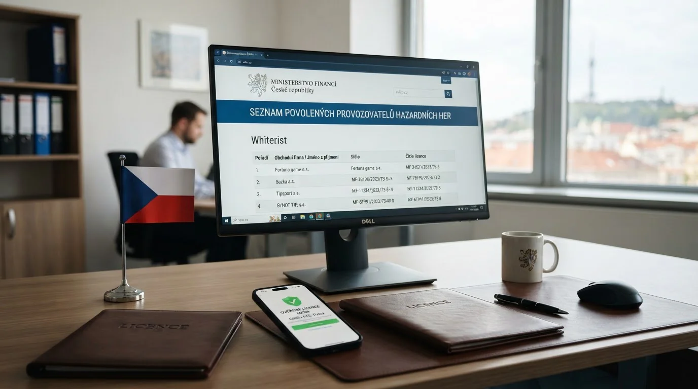 Whitelist MFČR a ověření české licence online casina pro bezpečné hraní