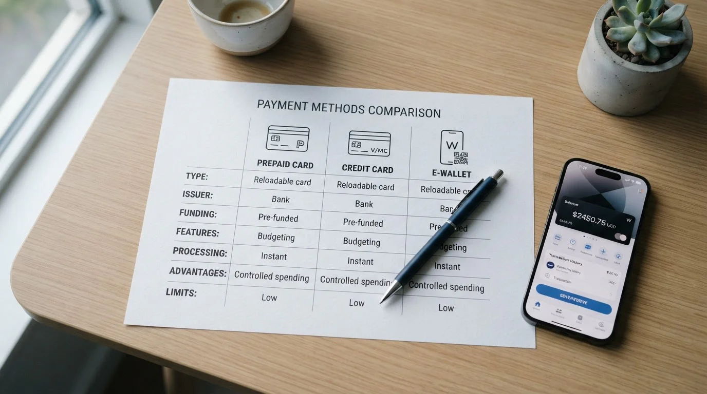 Srovnání Paysafe s bankovními kartami a e-peněženkami