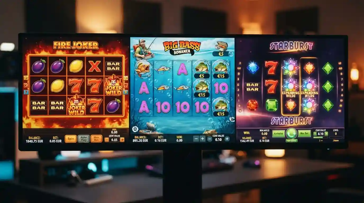 Slot Fire Joker Big Bass Bonanza Starburst s nízkými minimálními sázkami 0,05 a 0,10 eur