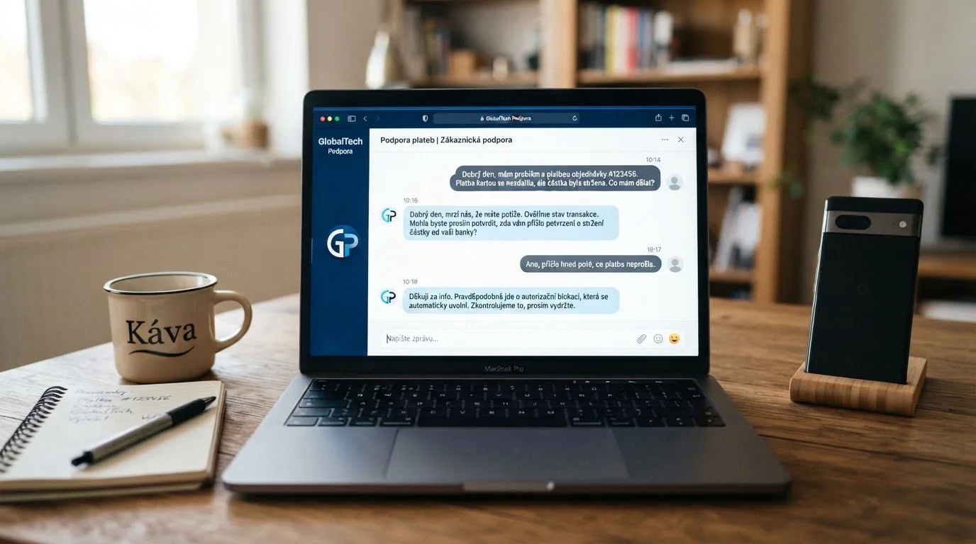 Zákaznický servis online kasina s live chat rozhraním a operátorem pomáhajícím hráči
