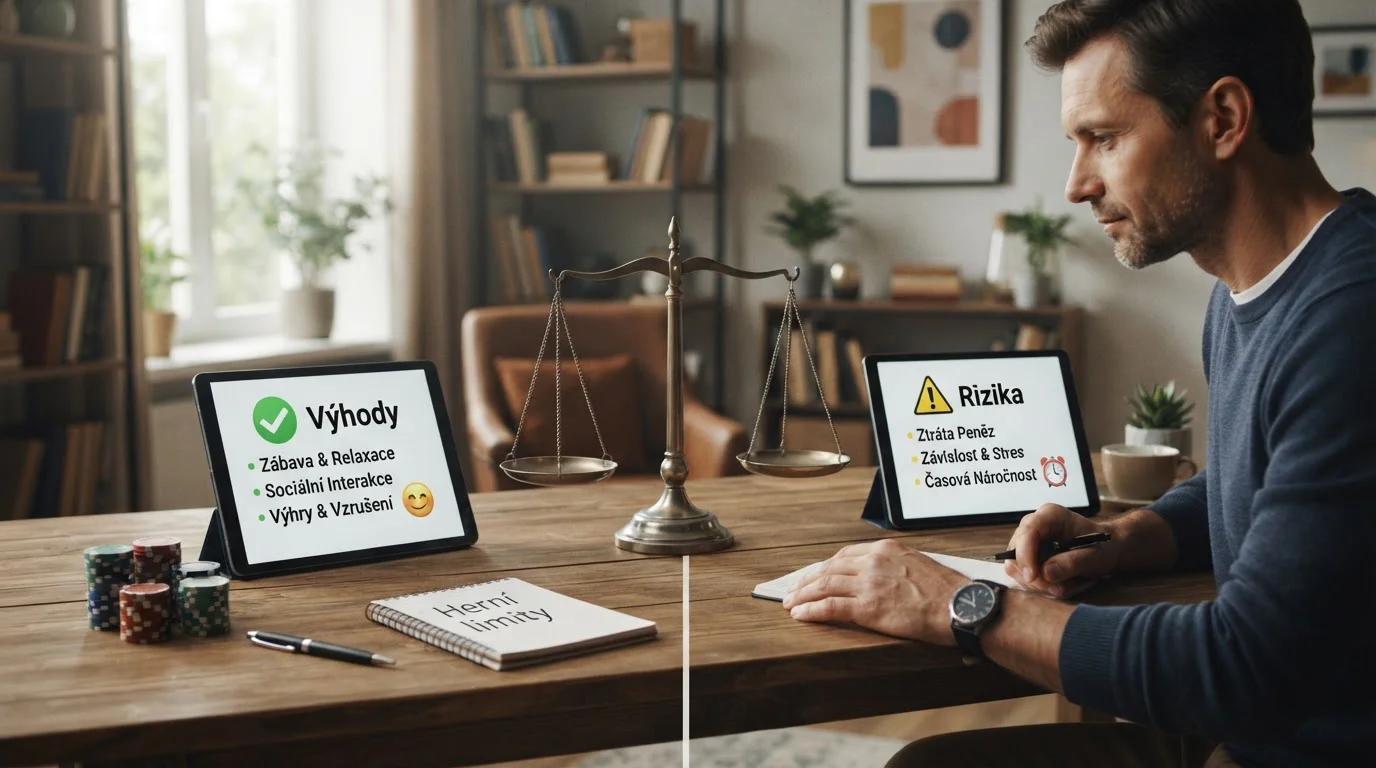 Výhody a rizika hraní v online casinu bez vkladu — zodpovědné rozhodování